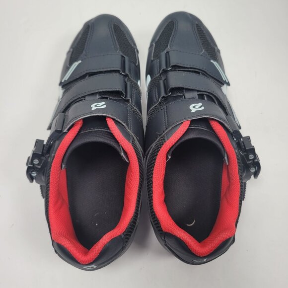 Peloton Cycling Spin Women's Black White Red Shoes US Size 10 EU 41 - Picture 5 of 8